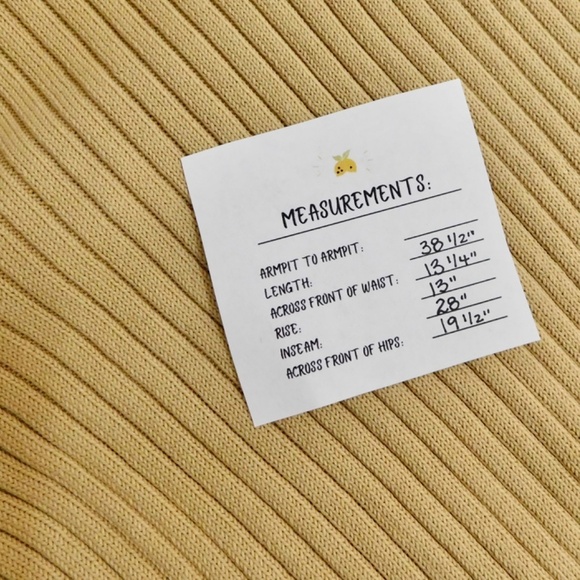 NWT!! CULT GAIA Jada Ribbed Knit Pants Sand Solid Elastic Waist Pull-On Small - Picture 16 of 16